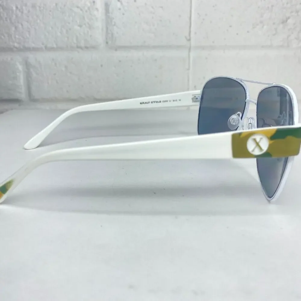 Exalt Cycle‎ Rueda C1 Eyeglasses Frames White Square Vintage Rare 59-13 H1358